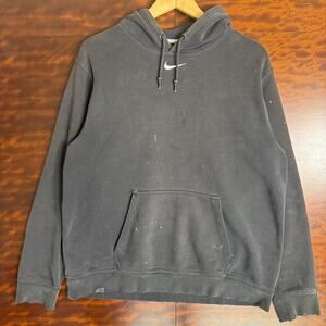 Y2K Men's Nike Center Swoosh Hoodie L